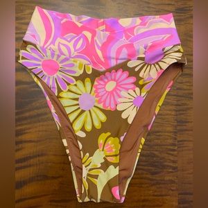 Aerie high cut cheeky bikini bottoms